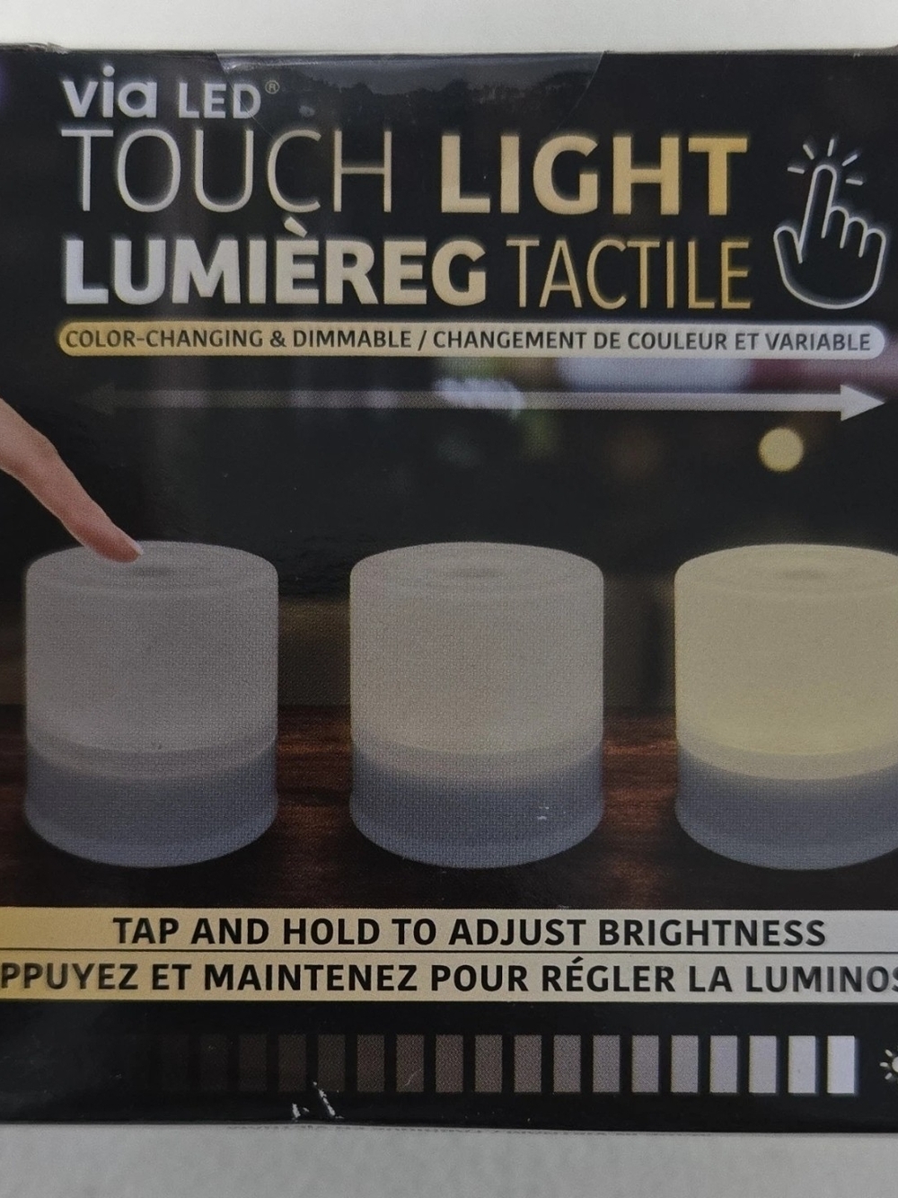 Touch LED Color-Changing Table Lamp - Yellow - Picture 3 of 4